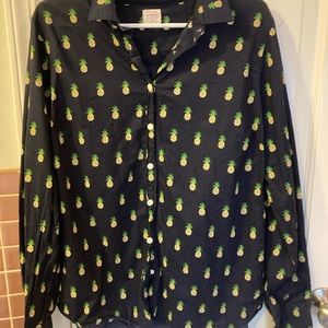 J. Crew Pineapple Button Down